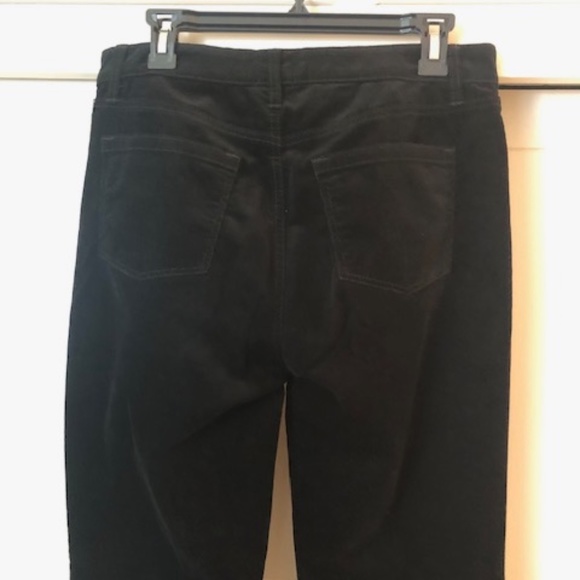 Talbots High-Rise Straight Leg Black Thin Corduroy Pants Size 8 - Picture 8 of 13